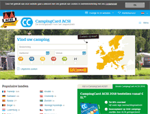 Tablet Screenshot of campingcard.nl