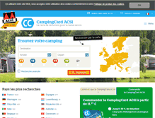 Tablet Screenshot of campingcard.fr